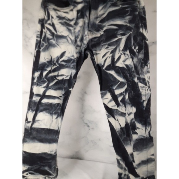 EVOLUTION Jeans Mens 38x30  Straight Leg Strechy Stonewashed Y2K Punk Skater - Picture 3 of 9